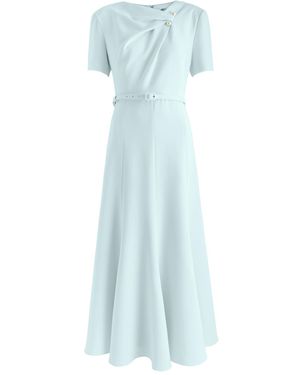Roland Mouret Embellished Crepe Midi Dress - Blue