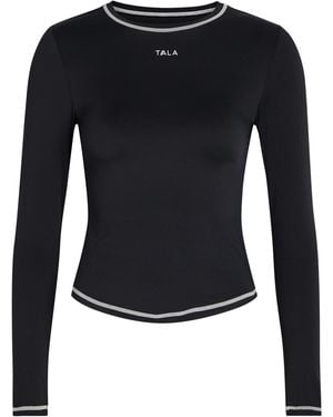 Tala Ultralite Active Logo Stretch-Jersey T-Shirt - Black