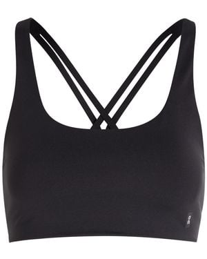 On Shoes Studio Stretch-Jersey Bra Top - Black