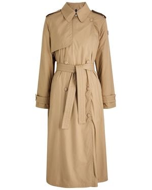 Moncler Barbetane Shell Trench Coat - Natural