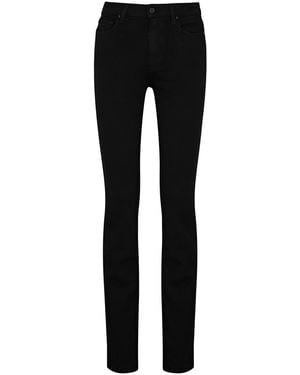 PAIGE Hoxton Transcend Slim-Leg Jeans - Black