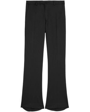 AARON ESH Puddle Flared-Leg Trousers - Black