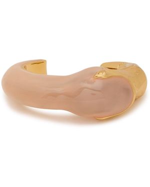 Chloé The Chloé Tropicus Resin And Brass Cuff - Natural