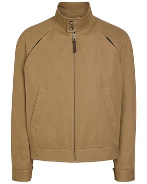 Loewe Layered Wool And Cotton-Twill Jacket - Brown
