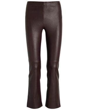 Stouls Jp Twenty Stretch-Leather Pants - Gray