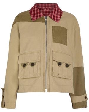 Damson Madder Marcelle Reversible Cotton-Twill Barn Jacket - Brown