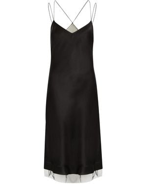 white christmas dresses Black Satin Midi Dress: Party Wear Lehenga Inspired Design main image 0