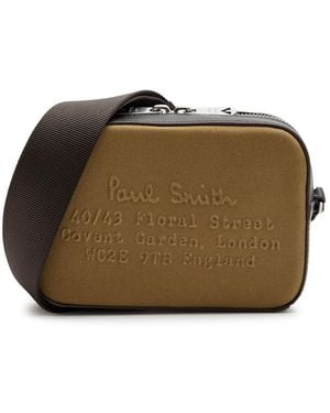 Paul Smith Flight Logo Canvas Cross-Body Bag - Brown