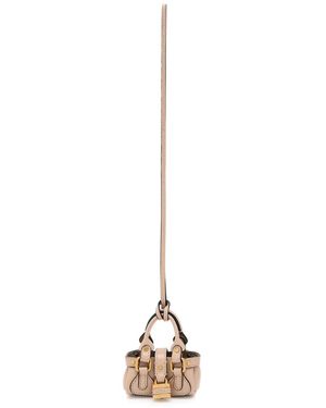 Chloé Paddington Leather Bag Charm - Natural