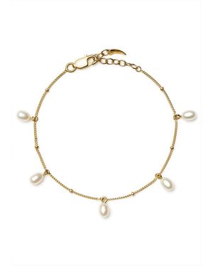 Missoma Pearl Baya 18K-Plated Charm Bracelet - Metallic