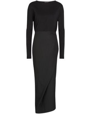 Our Legacy Twisted Wrap-Tie Cotton Dress - Black