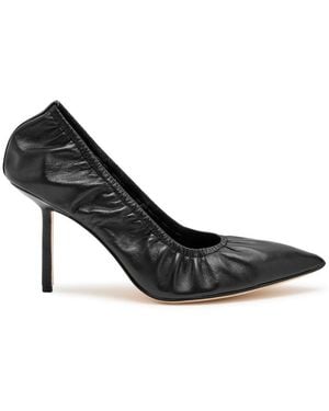 STUDIO AMELIA Rhodes 90 Leather Court Shoes - Black