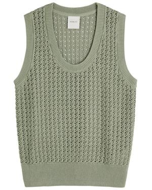 Varley Ferns Open Knit Tank - Green