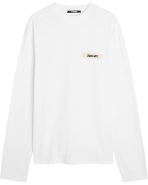 Jacquemus Le T-Shirt Gros Grain Cotton T-Shirt - White