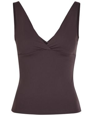 Tala Dayflex V-Neck Stretch-Jersey Vest - Purple