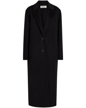 Rohe Single-Breasted Wool Coat - Black