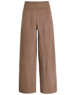 Eberjey Recy Straight-Leg Bouclé Trousers - Brown