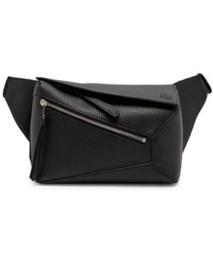 Loewe Puzzle Edge Small Leather Belt Bag - Black