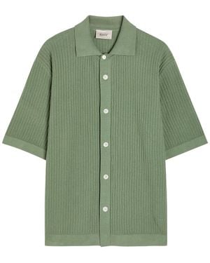 Forét Textured-Knit Cotton Shirt - Green