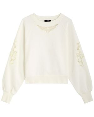 PAIGE Yolanthe Embroidered Cotton Sweatshirt - White