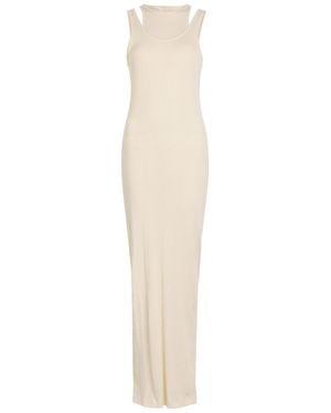 ARMARIUM Filippa Layered Cotton Maxi Dress - White