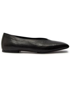 Rick Owens Leather Ballet Flats - Black