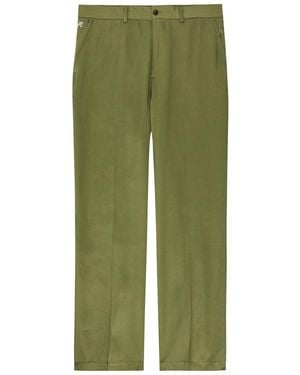 Malbon La Perla Straight-Leg Tencel-Twill Trousers - Green