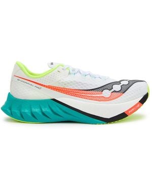 Saucony Endorphin Pro 4 Panelled Mesh Trainers - White