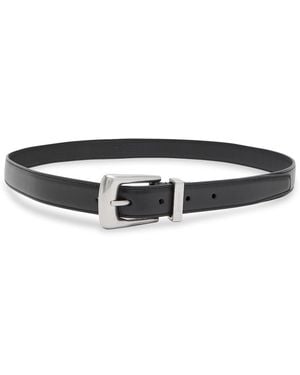 Saint Laurent Leather Belt - Black