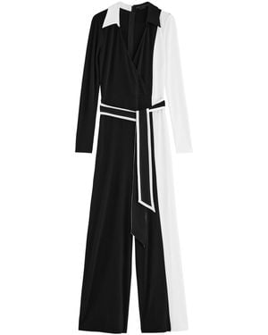 Alice + Olivia Melinda Colour-Block Jumpsuit - Black