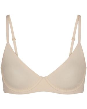 Skims Unlined Stretch-Jersey Demi Bra - Natural