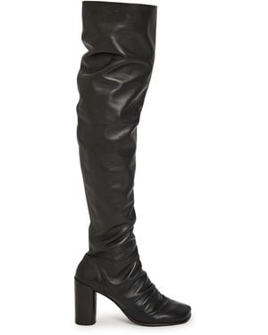 Lemaire 80 Leather Over-The-Knee Boots - Black