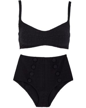 Lisa Marie Fernandez Balconette High Waist Bikini - Black