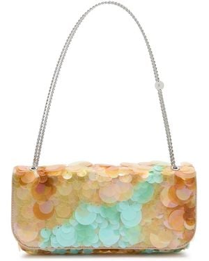 Rabanne Disc-Embellished Leather Shoulder Bag - Multicolour