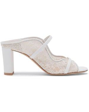 Malone Souliers Lace Norah Heeled Sandals 70 - White