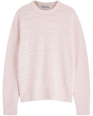 Acne Studios Textured Wool-Blend Sweater - Pink