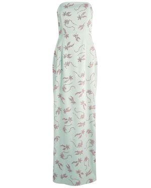 16Arlington Frasia Embellished Satin Gown - White