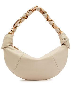 Saint Laurent Rope Mini Leather Shoulder Bag - Natural