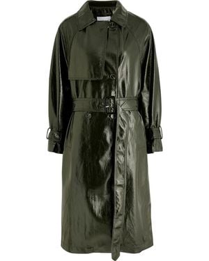 Jakke Winona Vinyl Trench Coat - Green