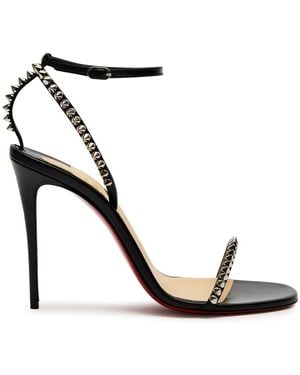 Christian Louboutin So Me 100 Leather Heeled Sandals - Black