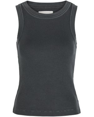 Citizens of Humanity Isabel Ribbed Cotton-Blend Tank - Grey