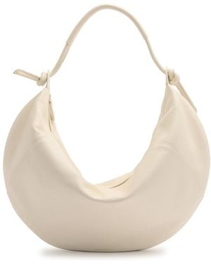 Mansur Gavriel Fortuna Grained-Leather Shoulder Bag - Natural