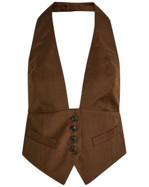 Ronny Kobo Alesis Woven Top - Brown
