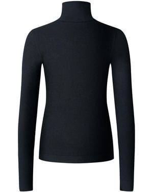 Perfect Moment Logo-Embroidered High-Neck Thermal Top - Black
