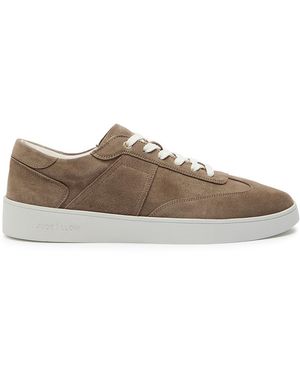 Jude Llow Pierre Paneled Suede Sneakers - Brown