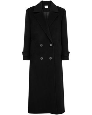 AEXAE Double-breasted Wool Coat - Black
