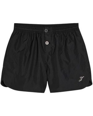 Jacquemus Le Short De Bain Puntini Shell Swim Shorts - Black