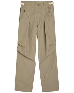 Isabel Marant Ceryne Striped Cotton Pants - Natural