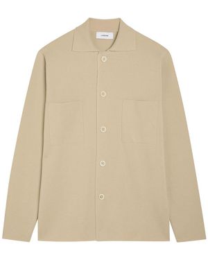 Lardini Fine-Knit Wool Jacket - Natural