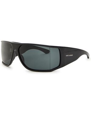 Saint Laurent Rectangle-Frame Sunglasses - Black